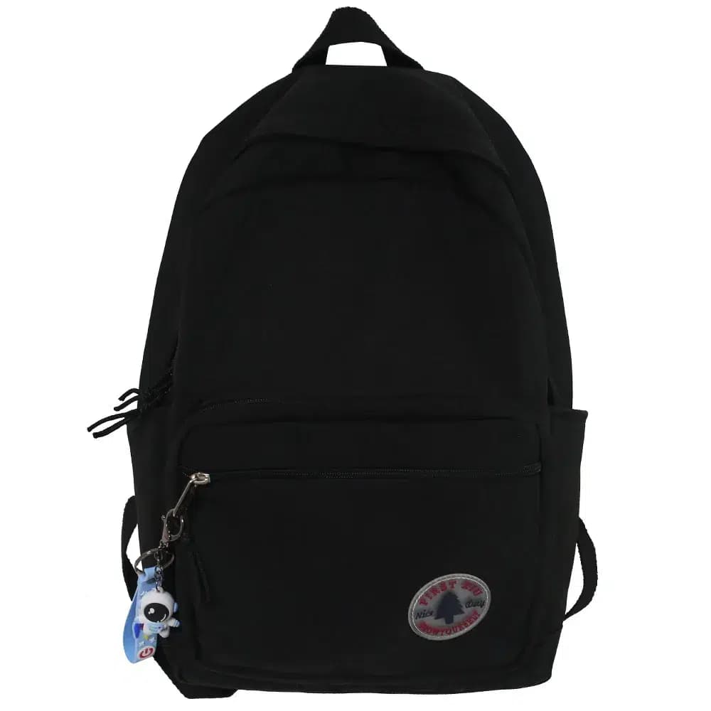 Rugzak met Astronaut Sleutelhanger - Modern Design (Model: Zwart)
