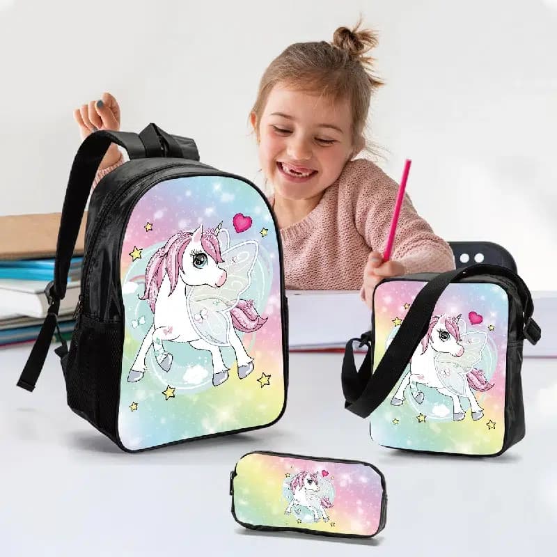 Schoolset met Betoverende Eenhoorn Designs (Model: 1)