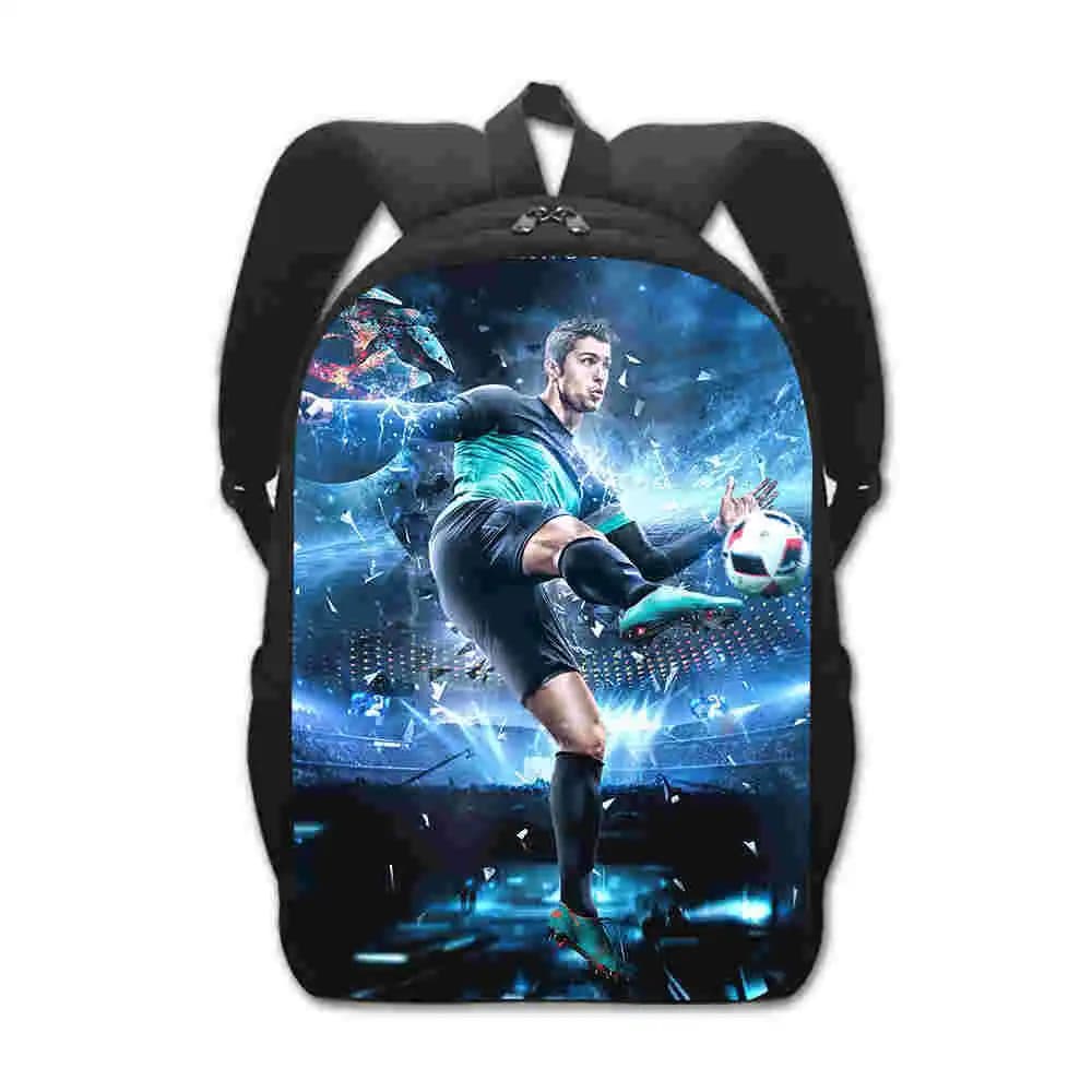 Voetbal Rugzak Blauw Zwart voor Kinderen