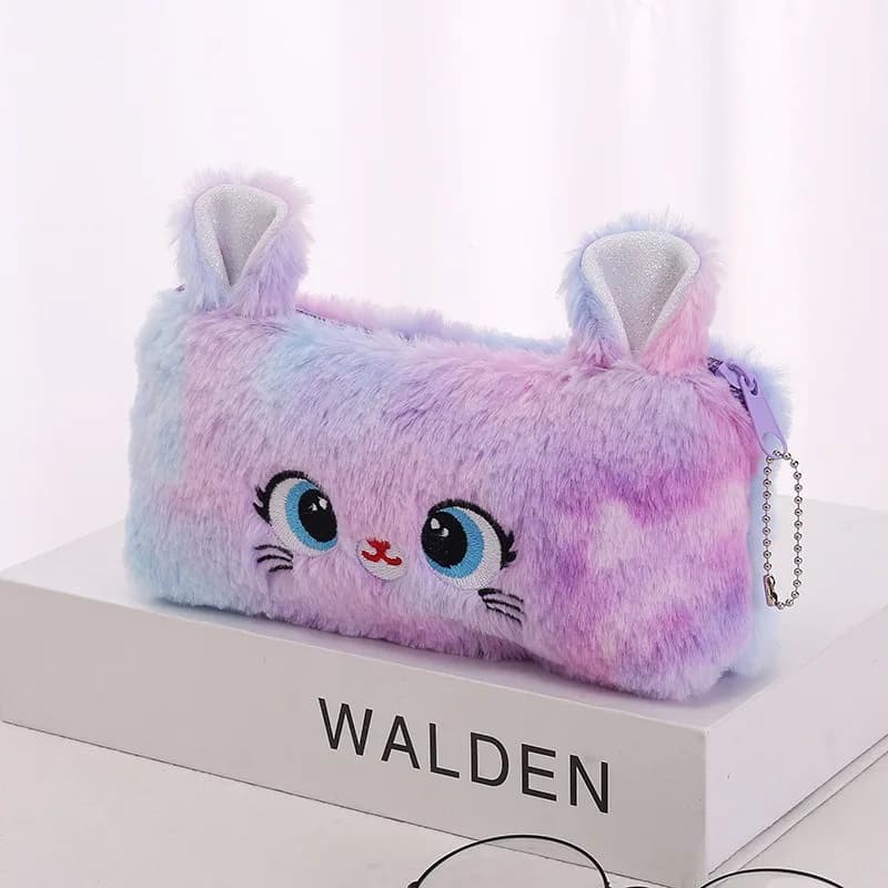 Kawaii Etui Met Kattenoren en Pasteltinten