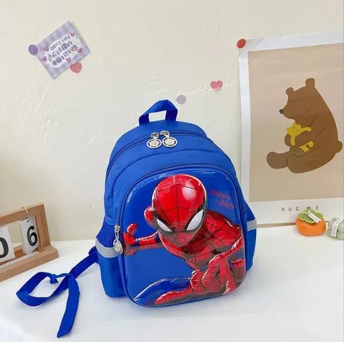 Spiderman Rugzak voor Kinderen Compact Design (Model: Blauw)