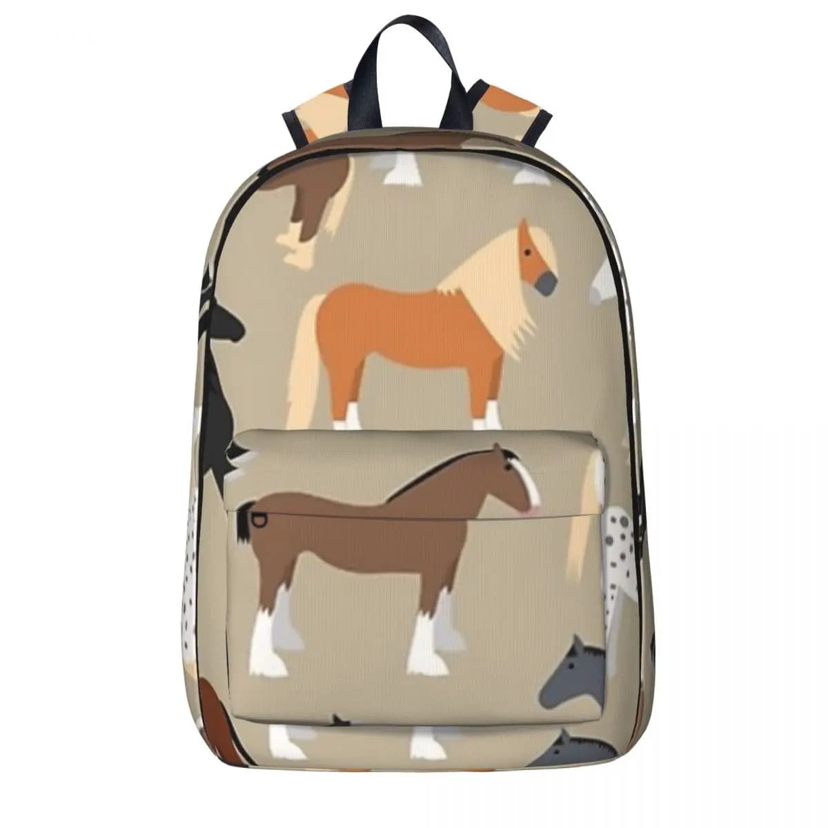 Kinder Rugzak Paardenprint Beige