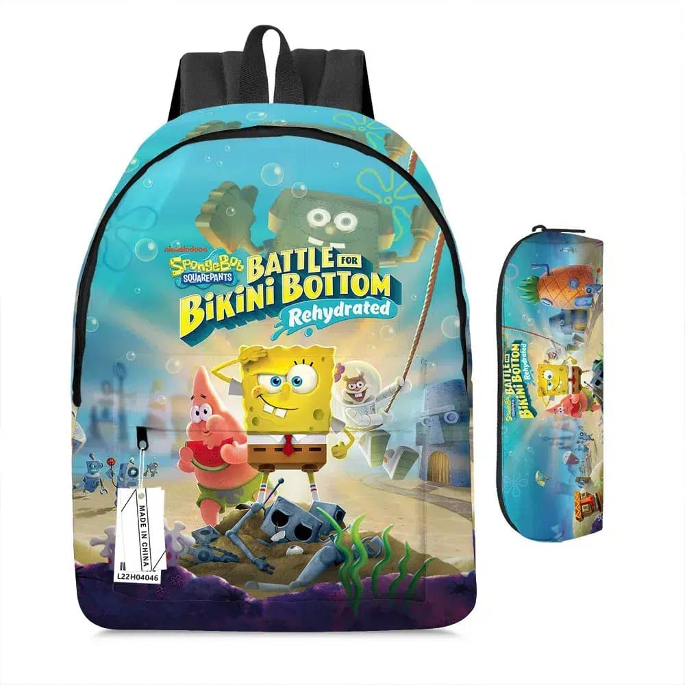 SpongeBob SquarePants Rugzak en Etui Set (Model: Bikini Broek)