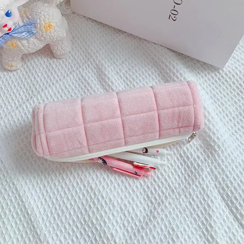 Kawaii Etui Pastel Cylindrisch Matelassé