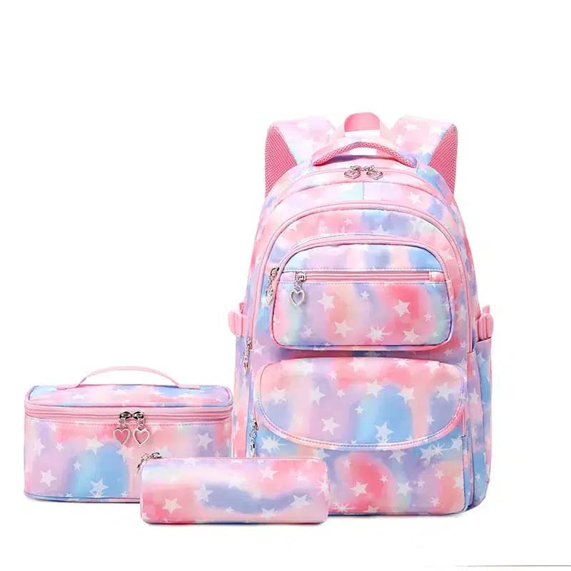 Kawaii Schoolset Pastelkleuren met Sterren