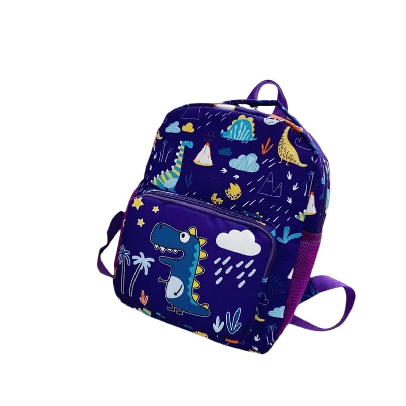 Kinderrugzak met Dinosaurus Design (Model: Paars)