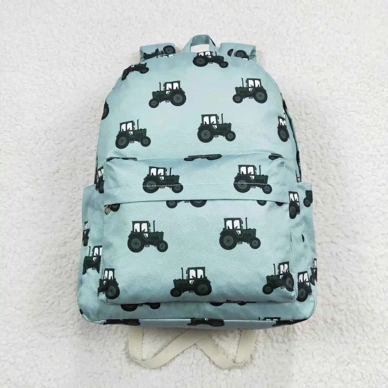Blauwe Kinder Rugzak met Tractors