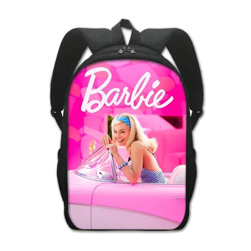 Barbie Rugzak Roze met Auto Design