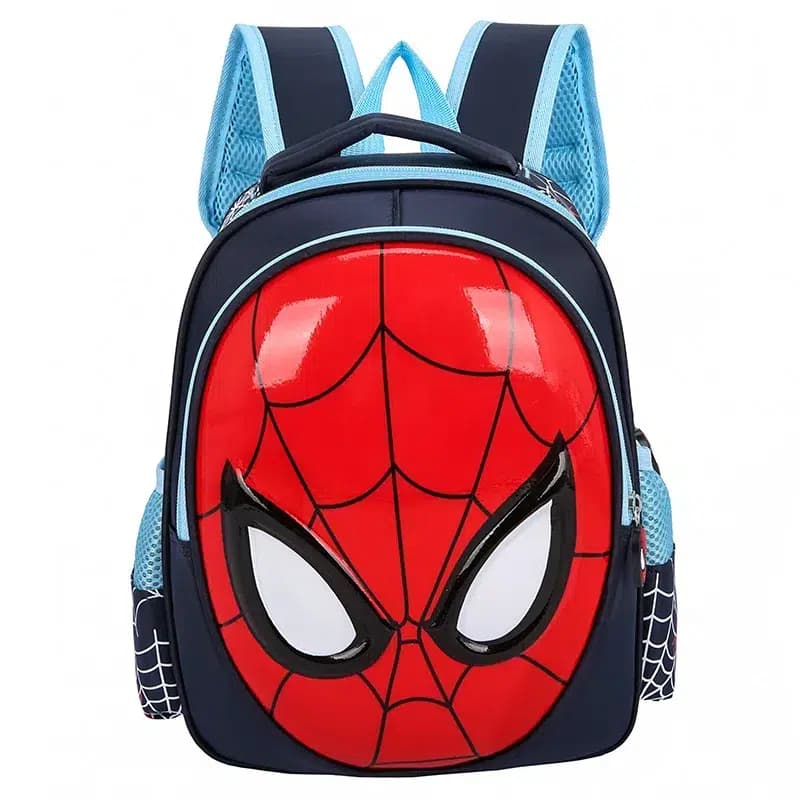 Spiderman Rugzak voor Kinderen met Masker (Model: Marineblauw)