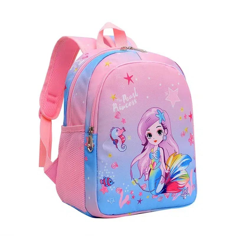 Kinderrugzak Zeemeermin Roze en Blauw Pastel (Model: Blauw)