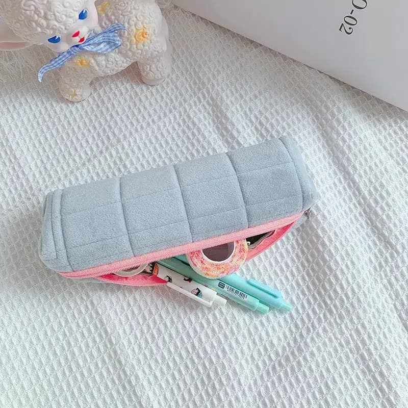 Pastel Kawaii Etui Tissu Matelassé