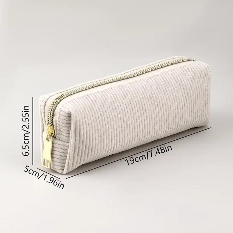 Set van 2 Rechthoekige Etuis met Rits (Grootte: 19x6.5x5cm)
