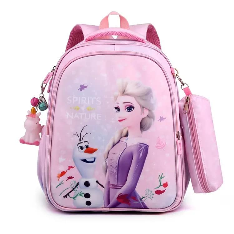 Frozen Kinderrugzak met Elsa en Olaf (Model: Roze)