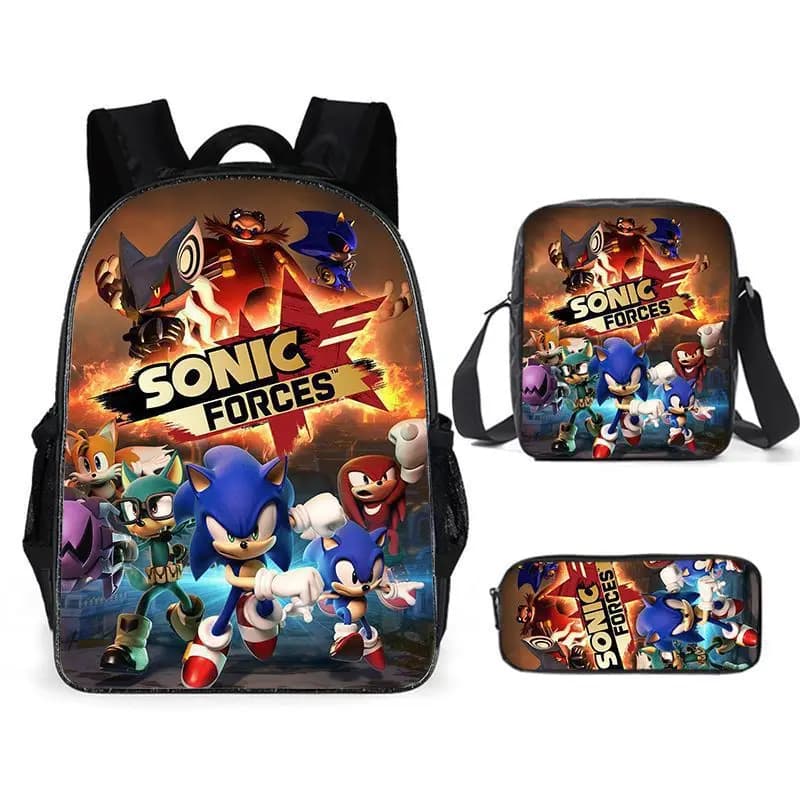 Sonic Rugzakset met Schoudertas en Etui (Model: 5)