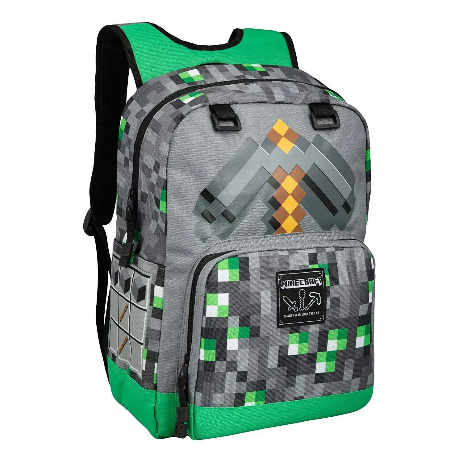 Minecraft Rugzak met Pixel Design Grijs