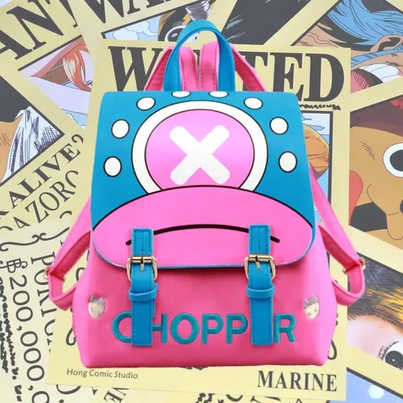 Chopper Rugzak One Piece Roze Blauw