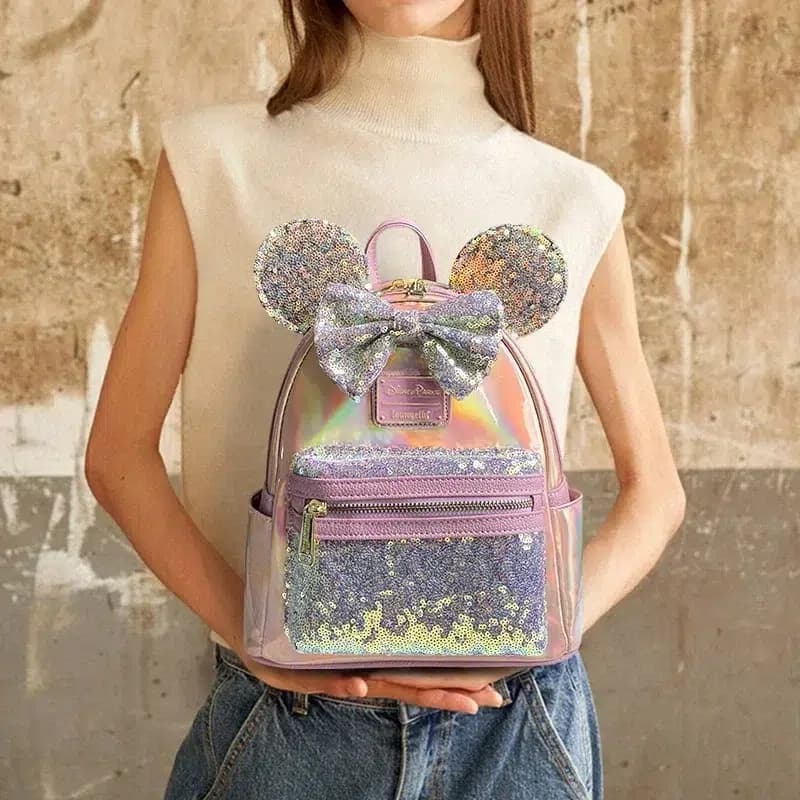 Minnie Mouse Rugzak Paars Holografisch