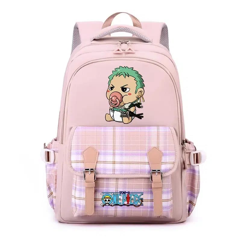 Roze Kinder Rugzak One Piece Chibi
