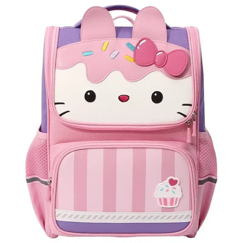 Roze Kawaii Rugzak met Kattengezicht
