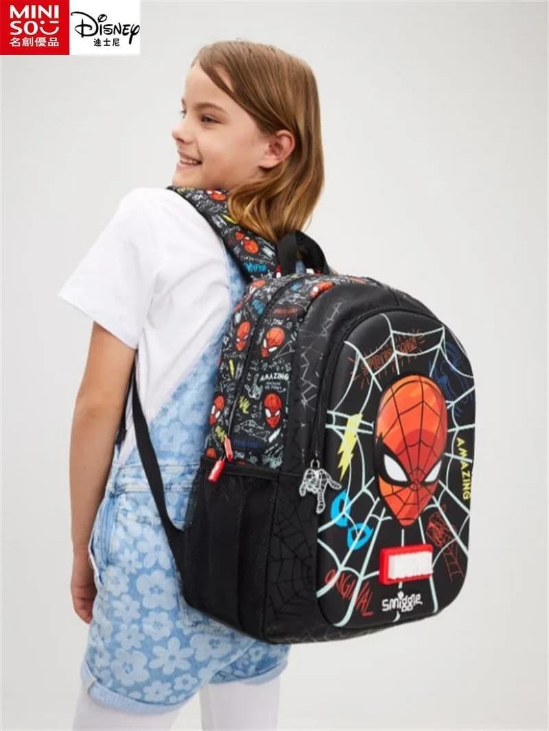 Spiderman Rugzak Zwart met Witte Webben