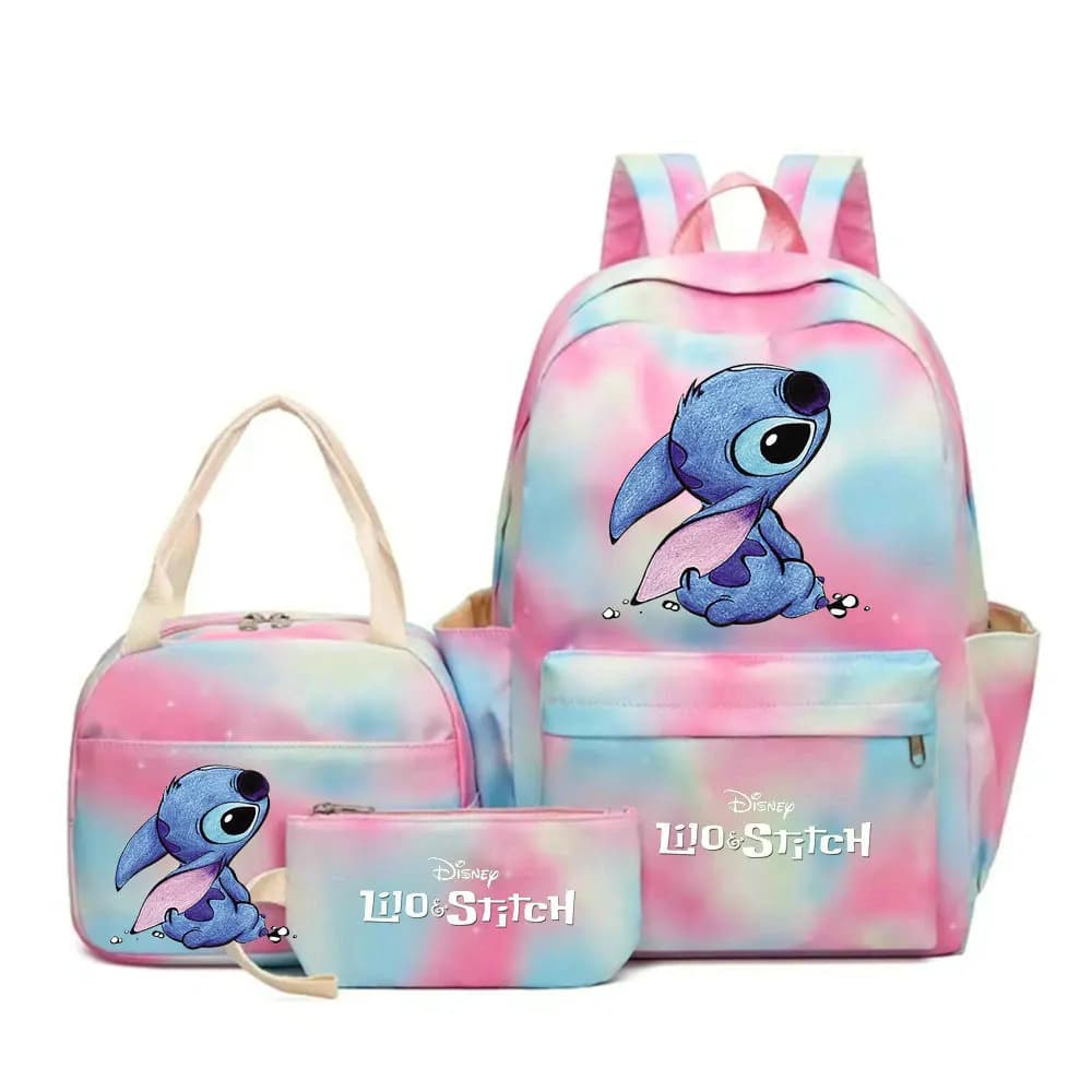 Stitch 3-delige Schoolset Rugzak Pastel