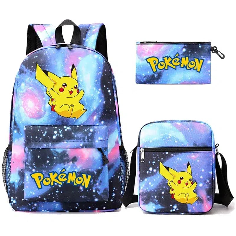 Pokémon Rugzak Set met Pikachu Design (Model: Stellair)