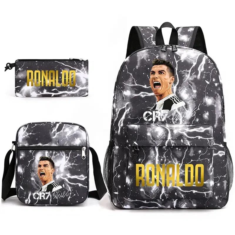 Ronaldo Schoolset Zwart Wit met Gouden Details
