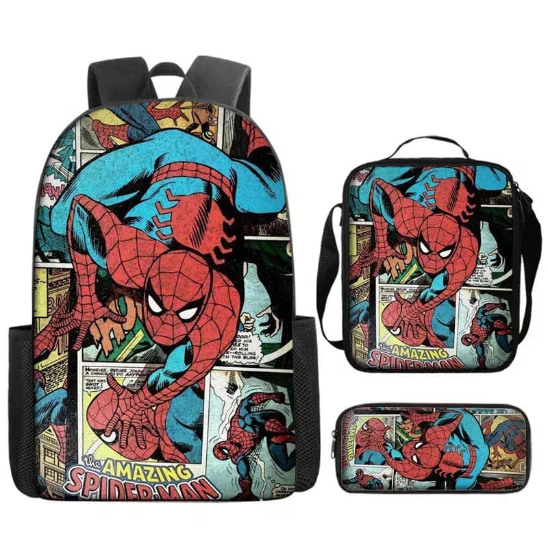 Spiderman Rugzak Set met Lunchbox (Model: 2)