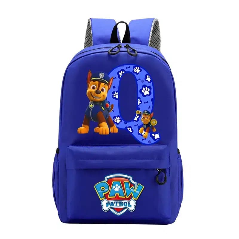 Paw Patrol Rugzak Blauw Met Pootafdrukken (Model: Q)