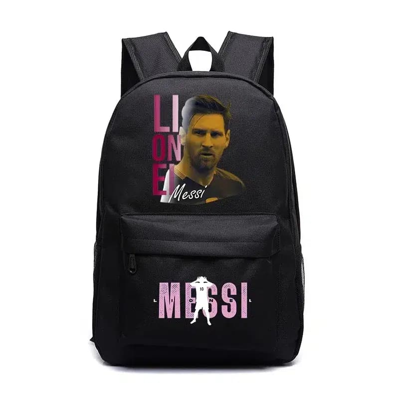 Zwart Rugzak Lionel Messi Voetbal Design