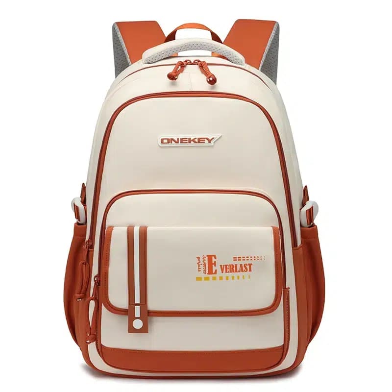 Naruto Rugzak Crème en Accentkleuren (Model: Oranje)