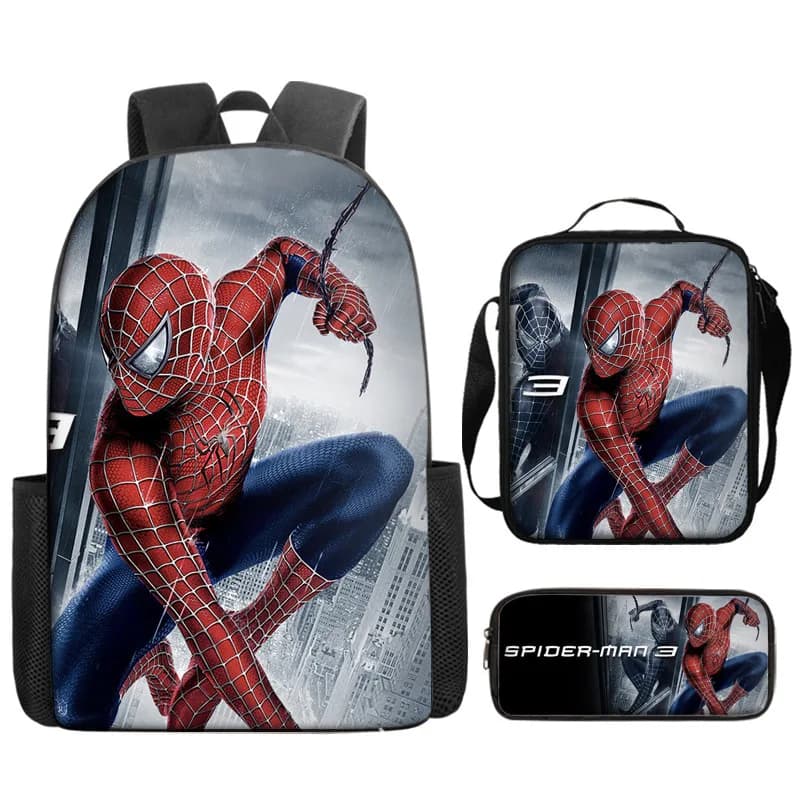 Spiderman Rugzak Set met Lunchbox (Model: 3)