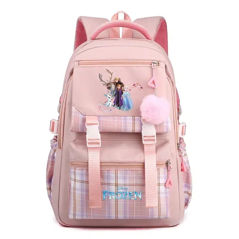 Frozen Rugzak Roze Pastel Met Personages