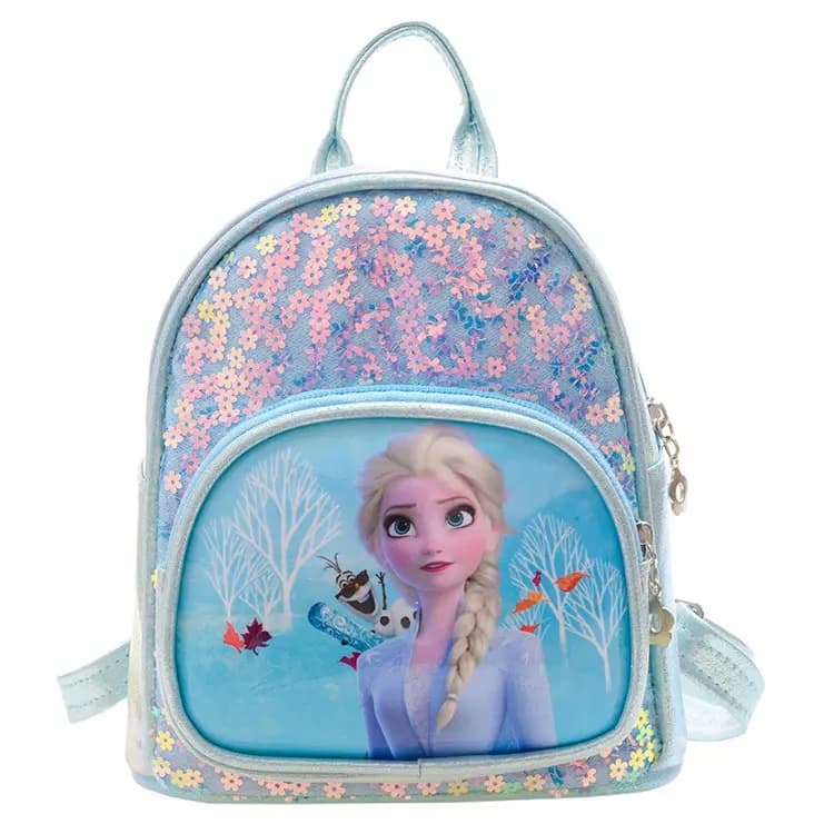 Frozen Rugzak met Elsa en Olaf Decoratie (Model: Blauw)