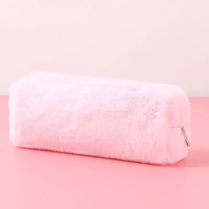 Cilindrische Pluche Etui Pastelkleuren