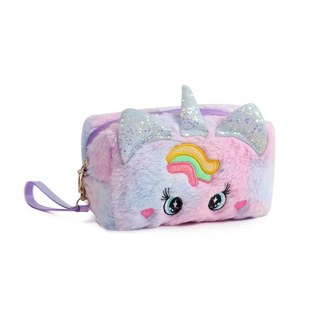 Kawaii Unicorn Etui met Regenboog Design