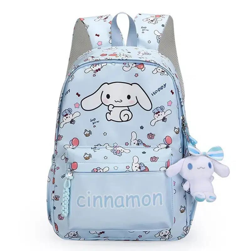 Blauwe Cinnamoroll Rugzak Kinderen Met Sleutelhanger