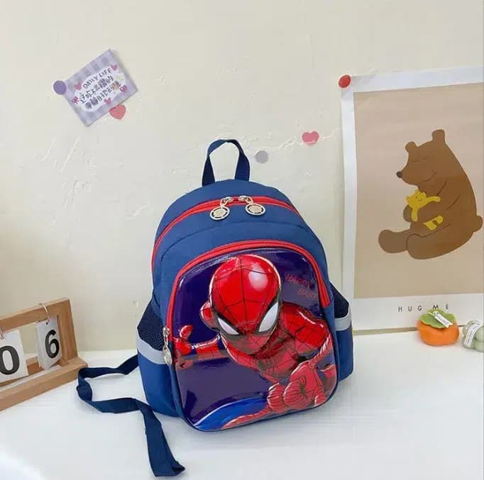 Spiderman Rugzak voor Kinderen Compact Design (Model: Navy Blauw)