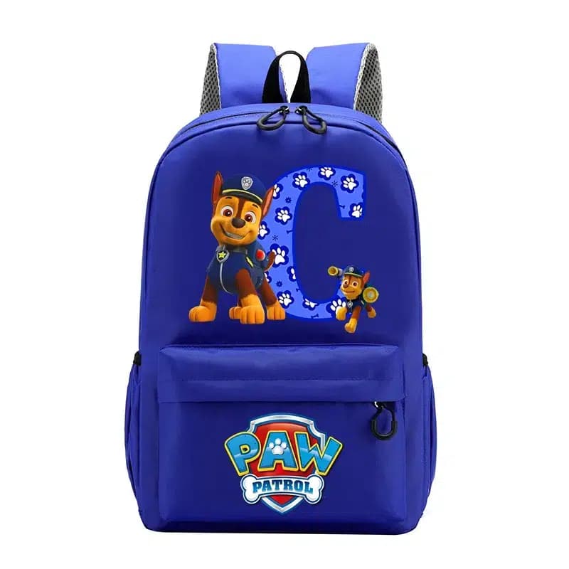 Paw Patrol Rugzak Blauw Met Pootafdrukken (Model: C)