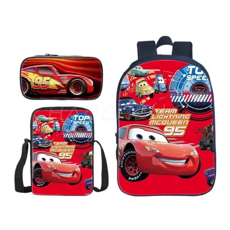Rugzak Flash McQueen Rood Kinderen Cars (Model: 1)