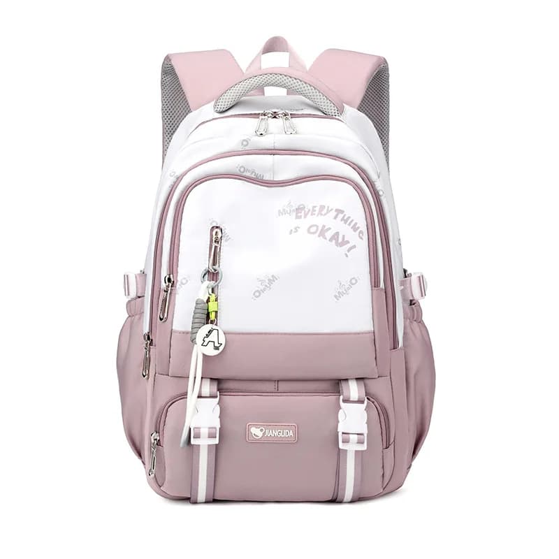 Rugzak Studenten Modern Comfortabel Roze (Model: Paars)