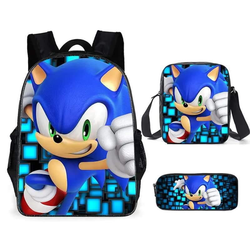 Sonic Rugzakset met Schoudertas en Etui (Model: 1)