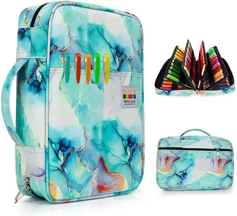 Etui voor potloden met kleurrijke designs