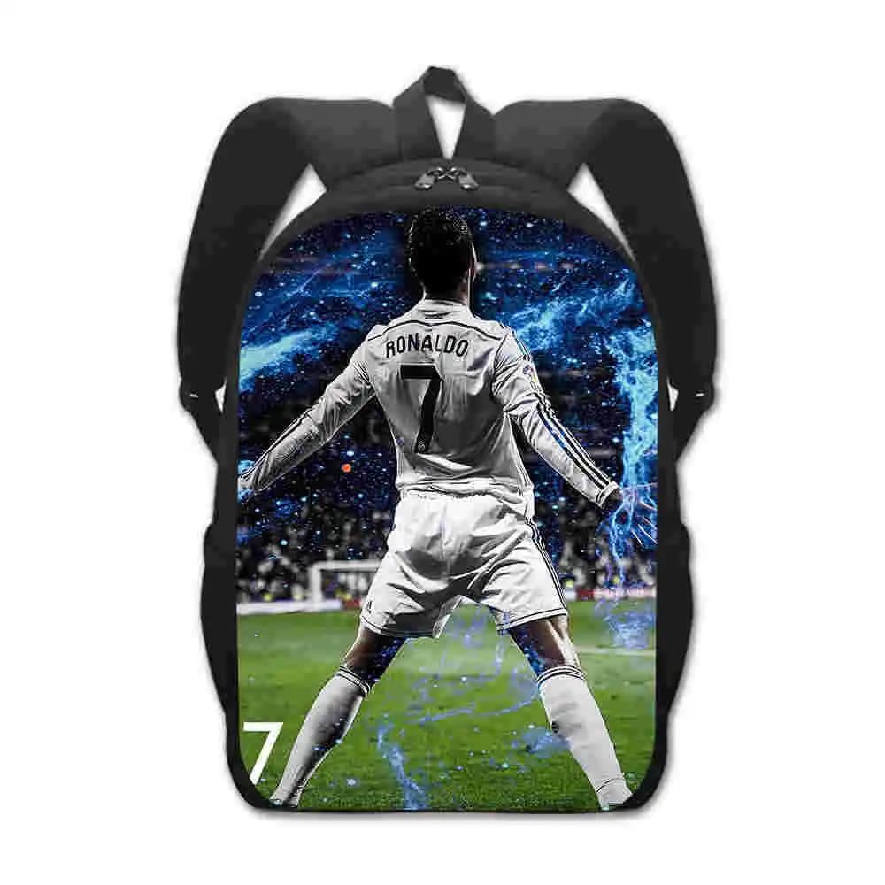 Voetbaltas Blauw Zwart Nummer 7 Design
