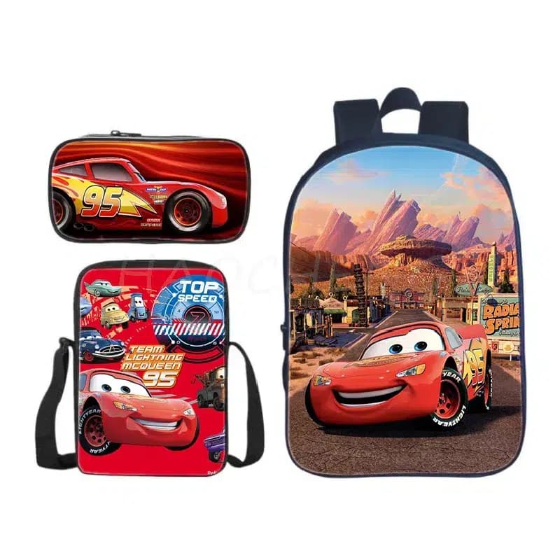 Rugzak Flash McQueen Rood Kinderen Cars (Model: 2)