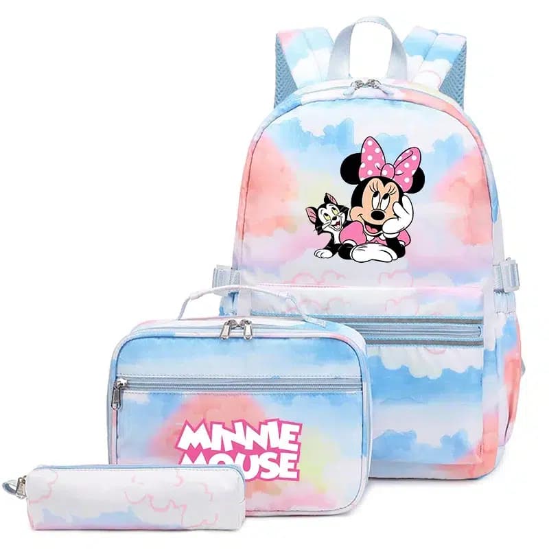 Minnie Mouse Rugtas Set Pastel Kinderen (Model: 3)