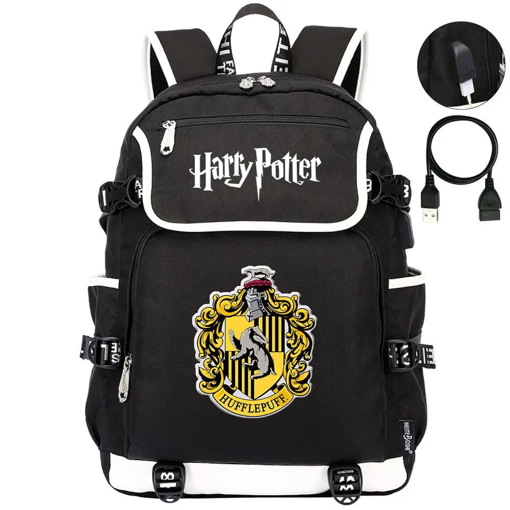 Harry Potter Rugzak Poufsouffle Zwart Geel