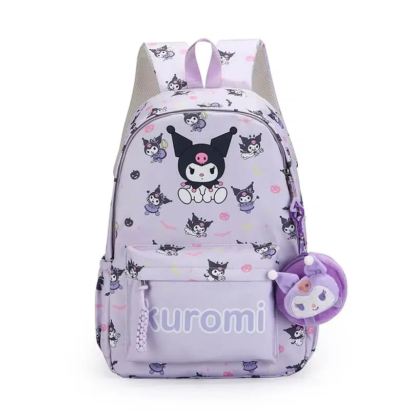 Lila Kuromi Rugzak met Pluchen Sleutelhanger