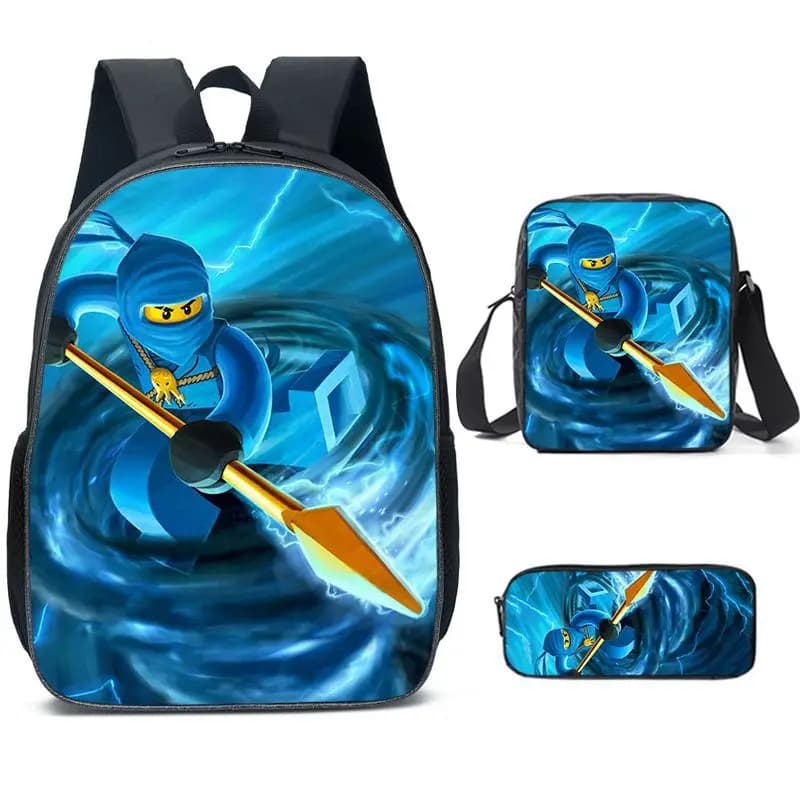 Ninjago Rugzak Set met Schoudertas en Etui (Model: 5)