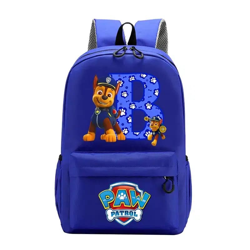 Paw Patrol Rugzak Blauw Met Pootafdrukken (Model: B)
